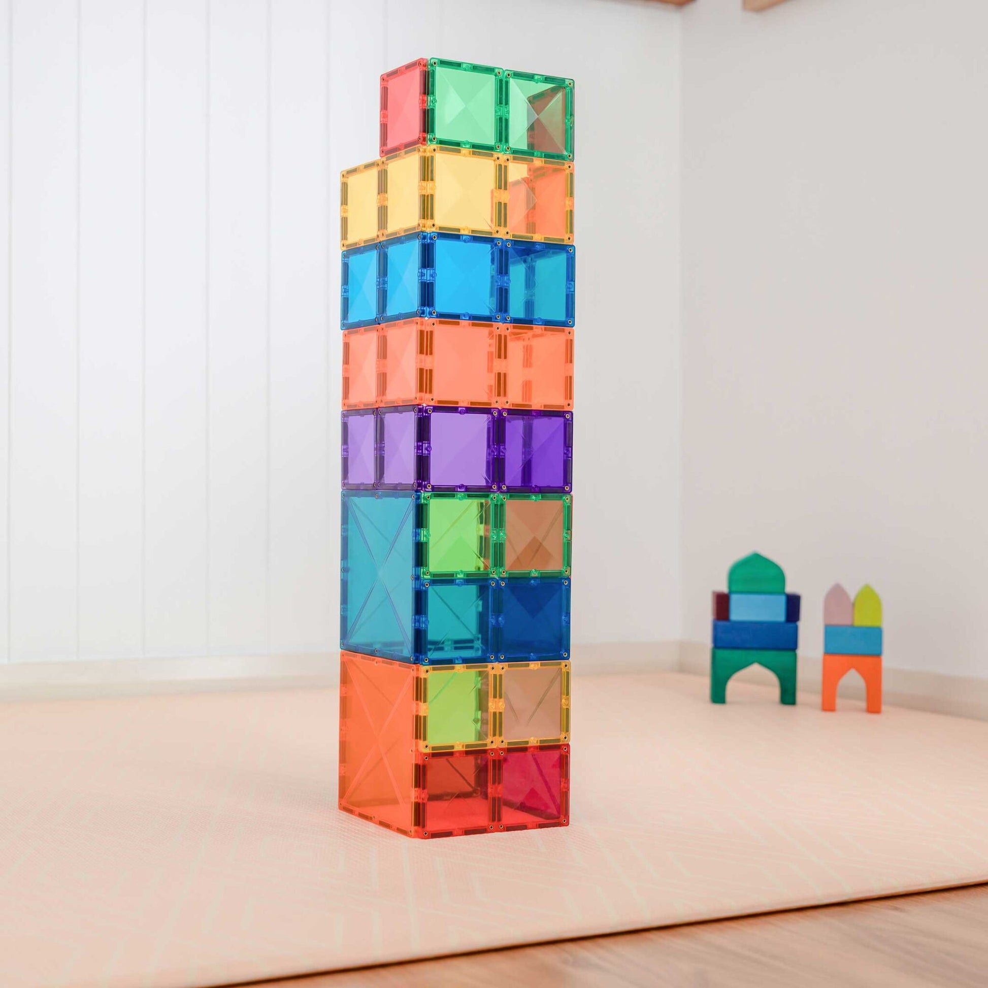 Connetix Tiles Connetix Tiles - Rainbow Square - Pack 42 pc - Pearls & Swines