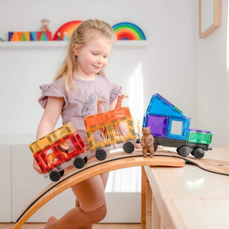 Connetix Tiles Connetix Tiles - Rainbow Transport - Pack 50 pc - Pearls & Swines