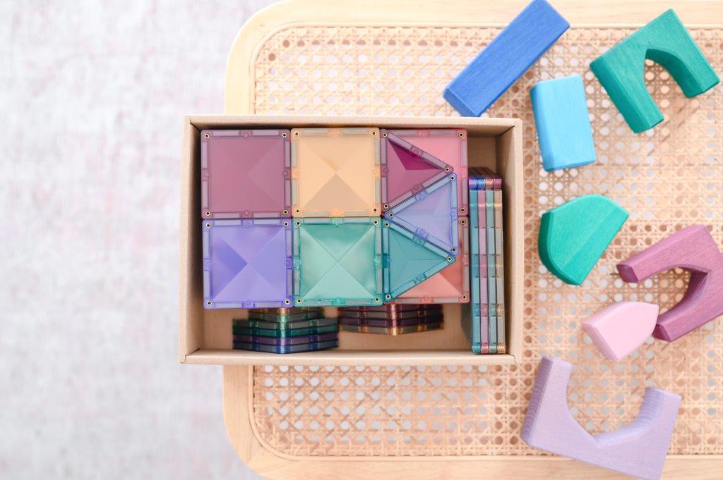 Connetix Tiles Connetix Tiles - Pastel Starter - Pack 64 pc - Pearls & Swines