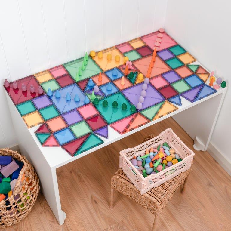 Connetix Tiles Connetix Tiles - Pastel Starter - Pack 64 pc - Pearls & Swines