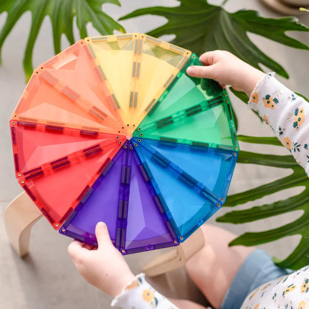 Connetix Tiles Connetix Tiles - Rainbow Geometry - Pack 30 pc - Pearls & Swines