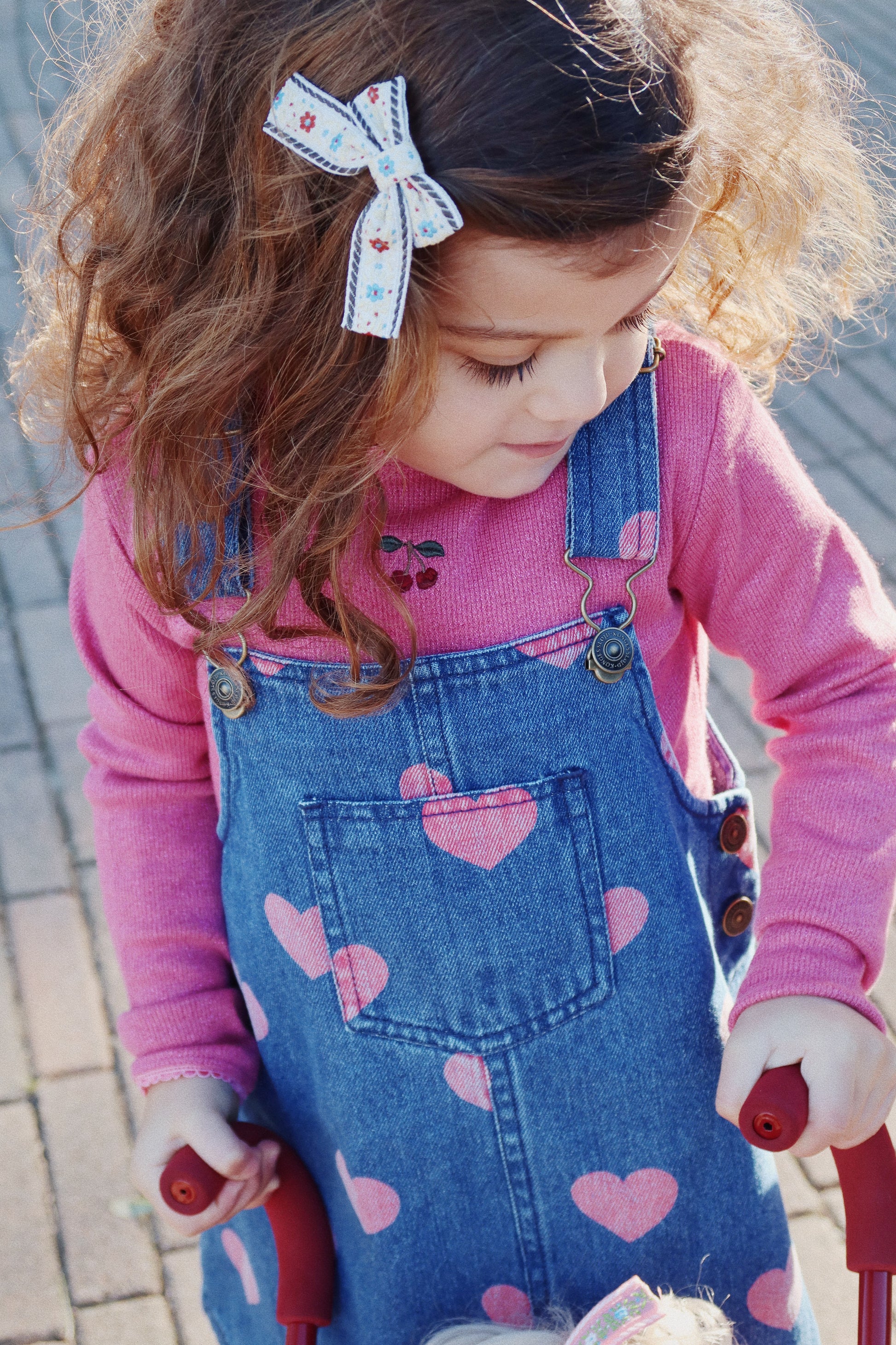 Konges Sløjd Konges Sløjd Overall Dress Gots- Bon Coeur Pink - Pearls & Swines