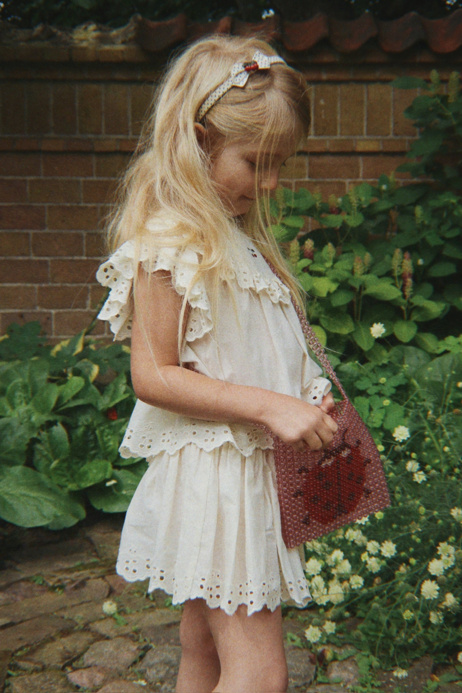 Konges Sløjd Konges Sløjd - Posey Skirt - Antique White - Pearls & Swines
