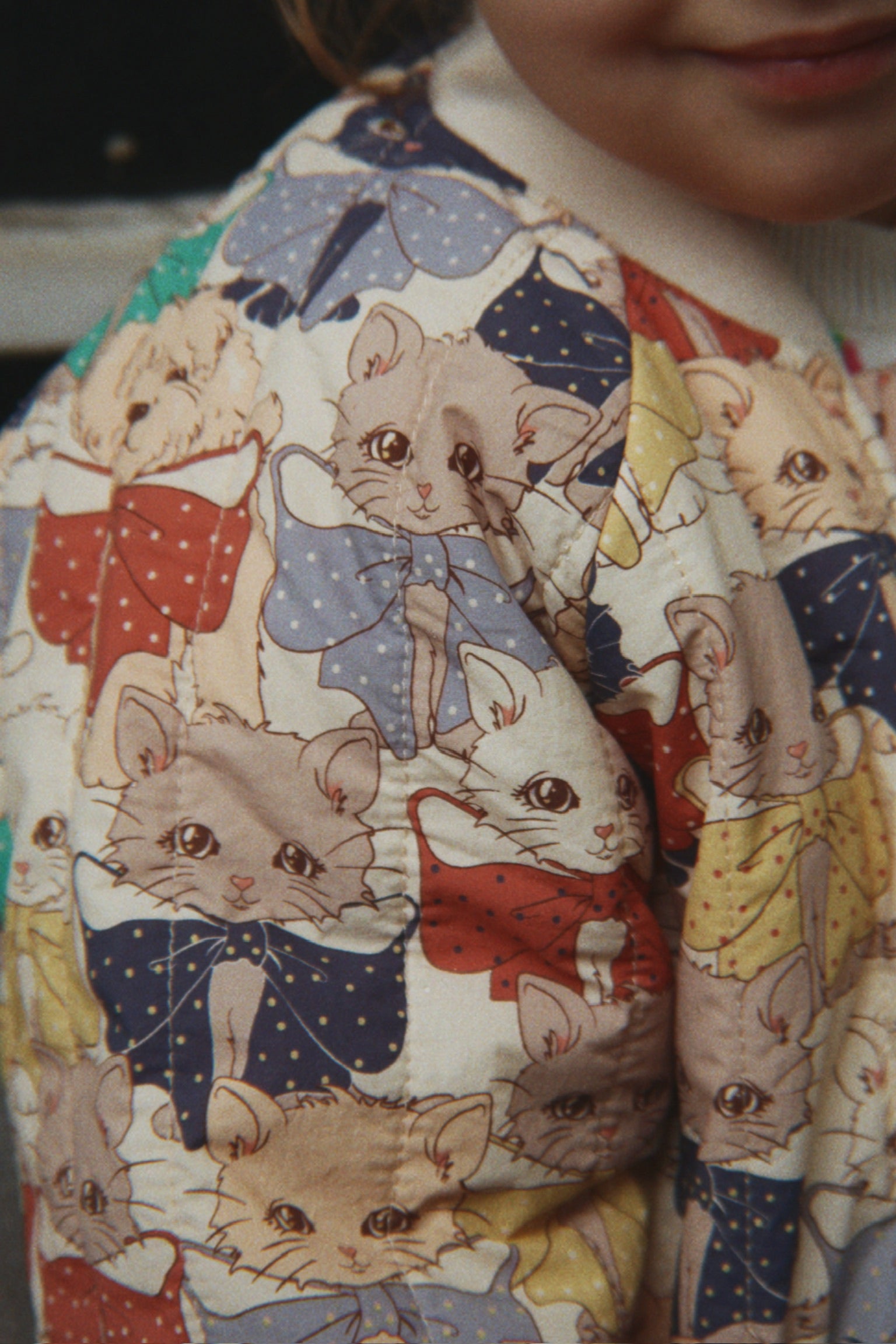 Konges Sløjd Konges Sløjd - Juno Printed Bomber Jacket - Like Cats and Dogs - Pearls & Swines