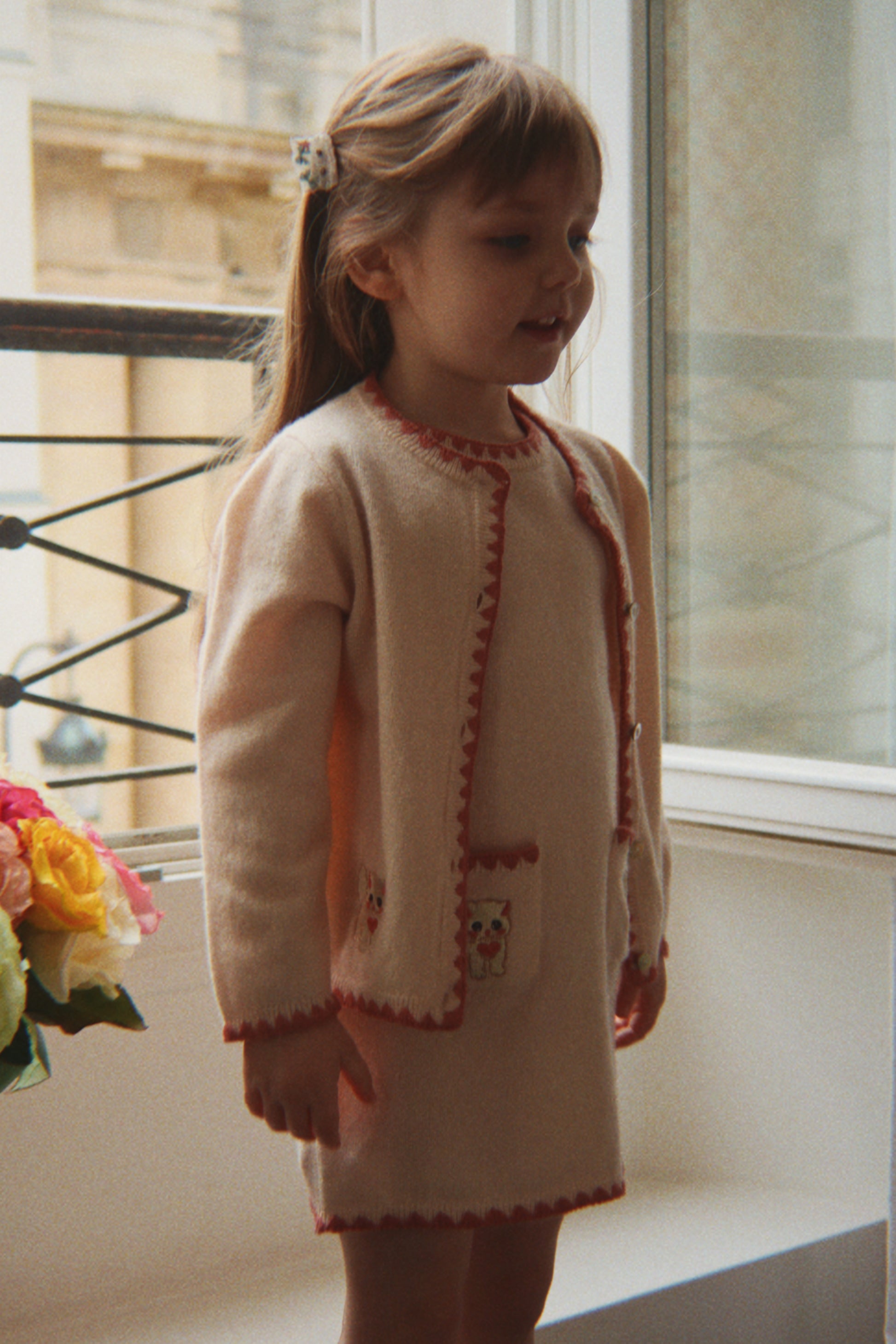 Konges Sløjd Konges Sløjd - Collette Cardigan - Rosey - Pearls & Swines