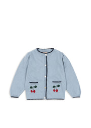 Konges Sløjd Konges Sløjd - Alexa Knit Cardigan - Blue Fog - Pearls & Swines