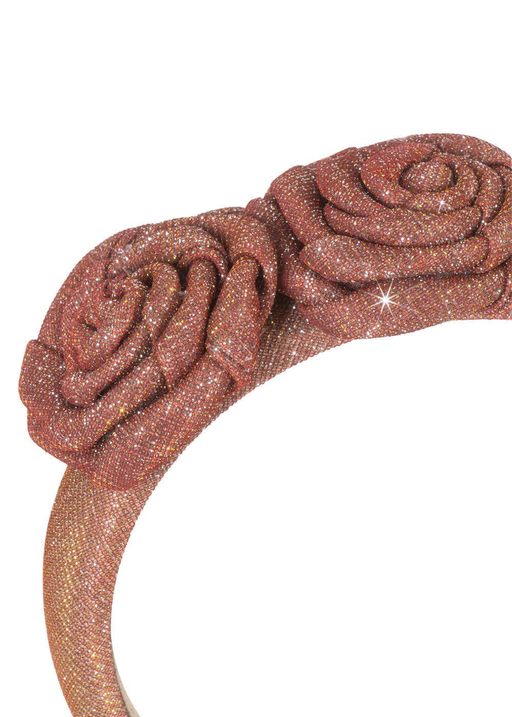 Konges Sløjd Konges Sløjd Rosie Glitter Hairbrace - Mellow Rose - Pearls & Swines
