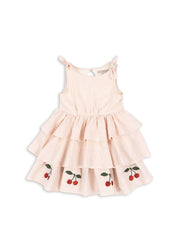 Konges Sløjd Konges Sløjd - Ellie Dress Gots - Peony Stripe - Pearls & Swines