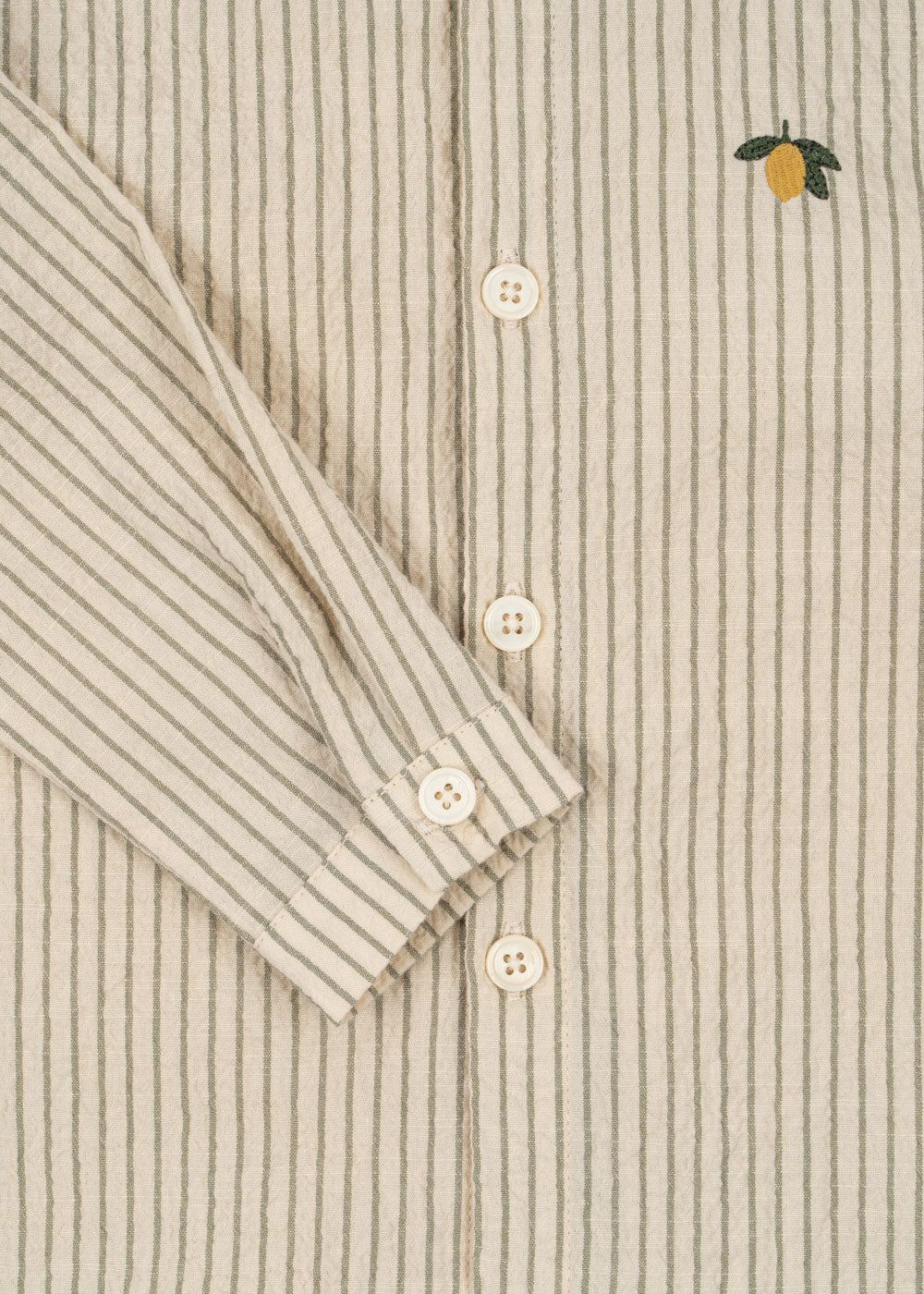 Konges Sløjd Konges Sløjd - Elliot LS Shirt GOTS - Tea Stripe - Pearls & Swines