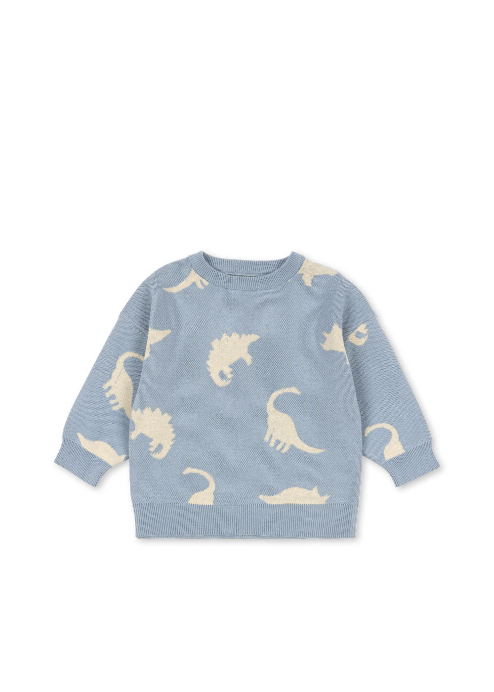 Konges Sløjd Konges Sløjd - Lapis Knit Sweater Gots - Dino mist - Pearls & Swines