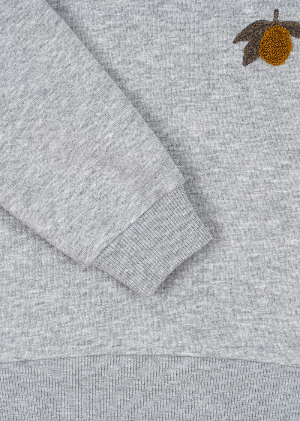 Konges Sløjd Konges Sløjd - Lou Sweat Hood Ocs - Grey Melange - Pearls & Swines