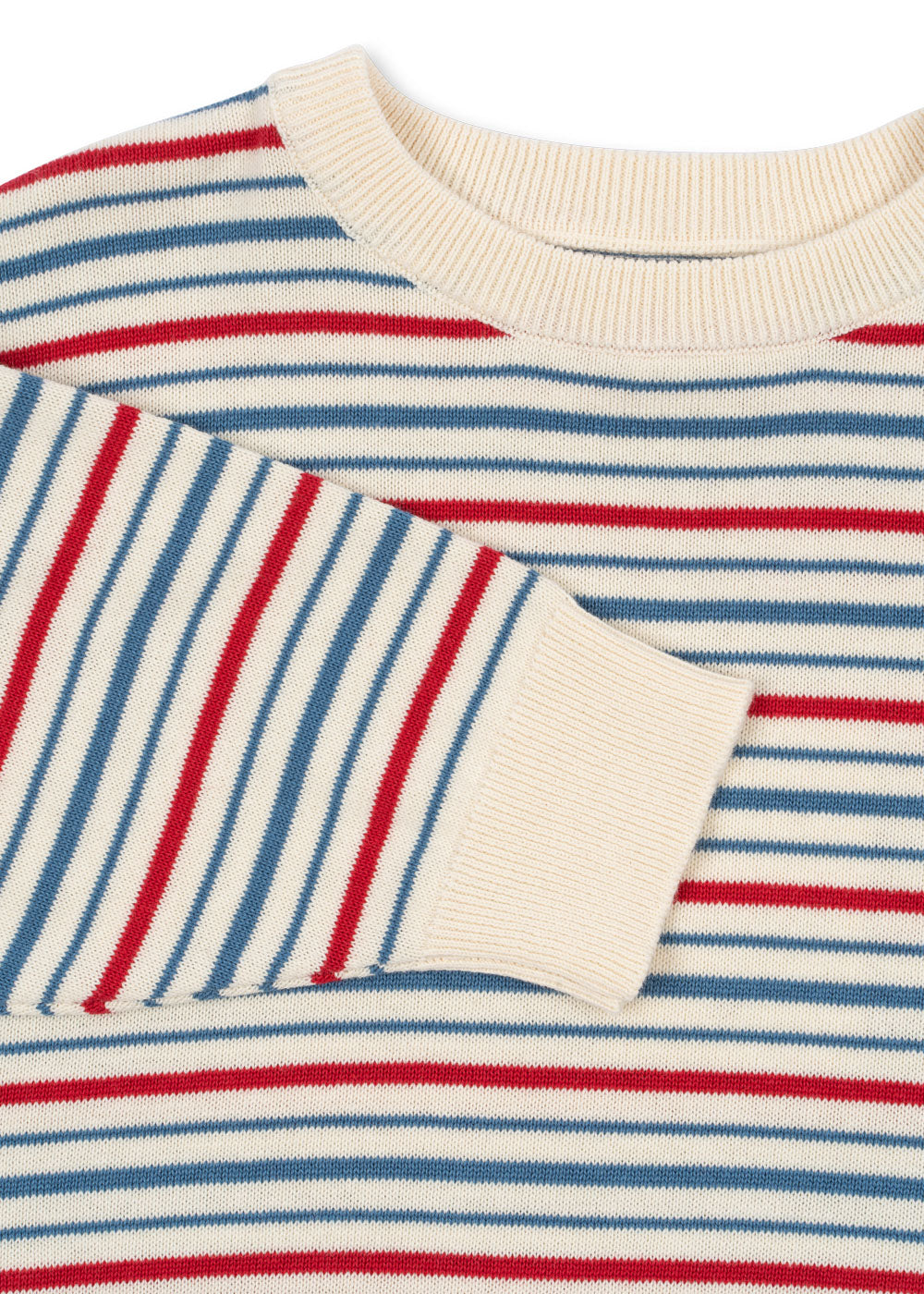 Konges Sløjd Konges Sløjd - Manis Knit sweater - Antique Stripe - Pearls & Swines