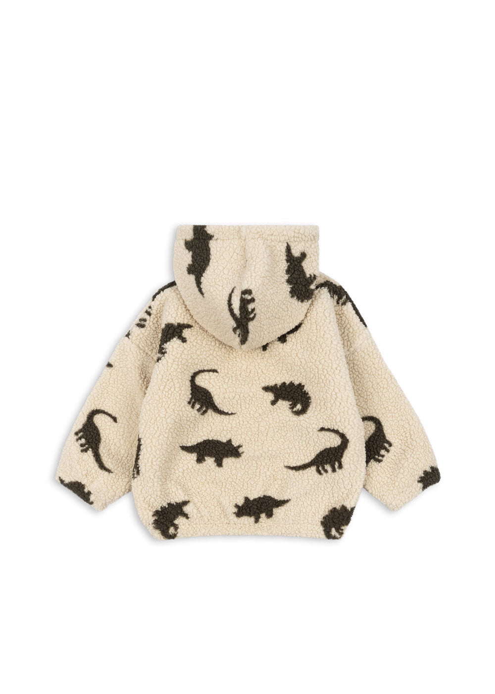 Konges Sløjd Konges Sløjd - Jody Teddy Hoodie GRS - Dino Silhouette - Pearls & Swines