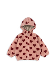 Konges Sløjd Konges Sløjd - Jody Teddy Hoodie GRS - Coeur Mellow - Pearls & Swines