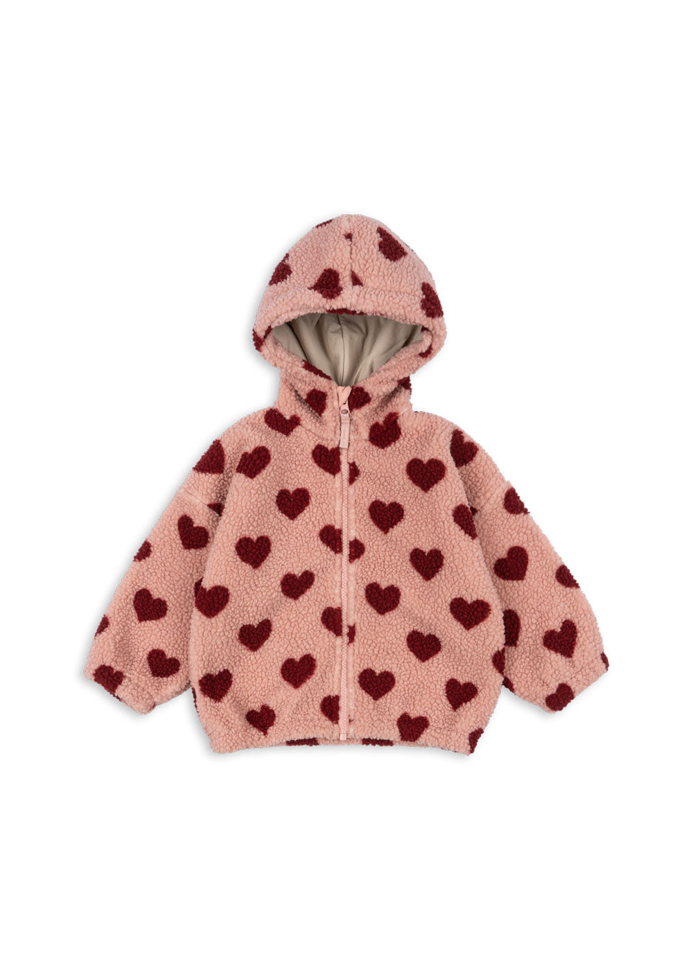 Konges Sløjd Konges Sløjd - Jody Teddy Hoodie GRS - Coeur Mellow - Pearls & Swines