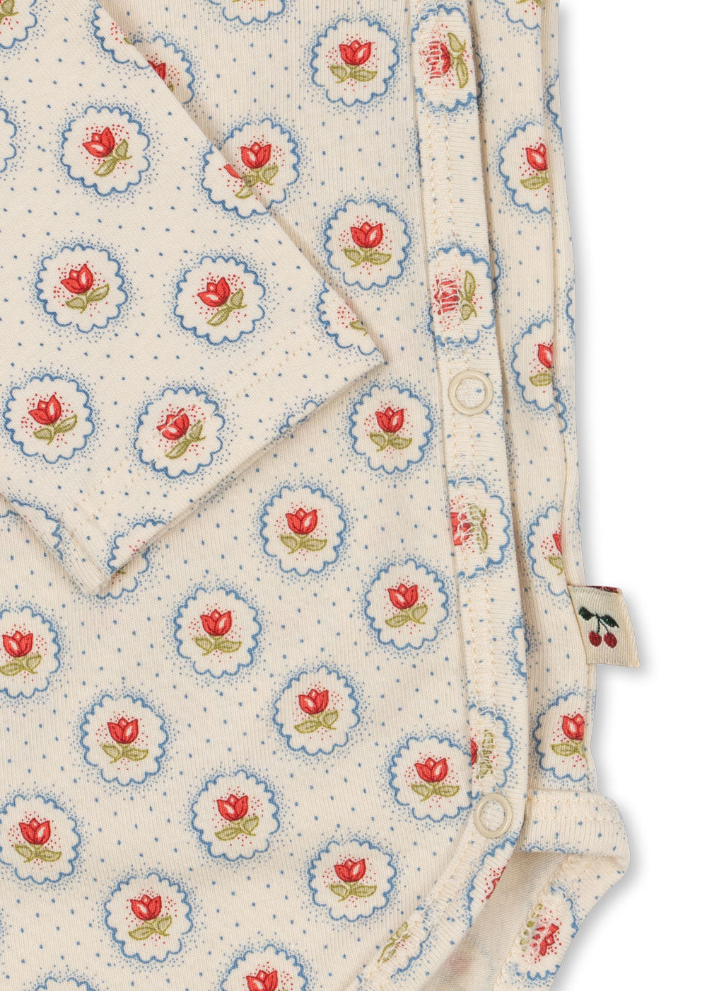 Konges Sløjd Konges Sløjd - Newborn Basic LS Body GOTS - Mirage - Pearls & Swines