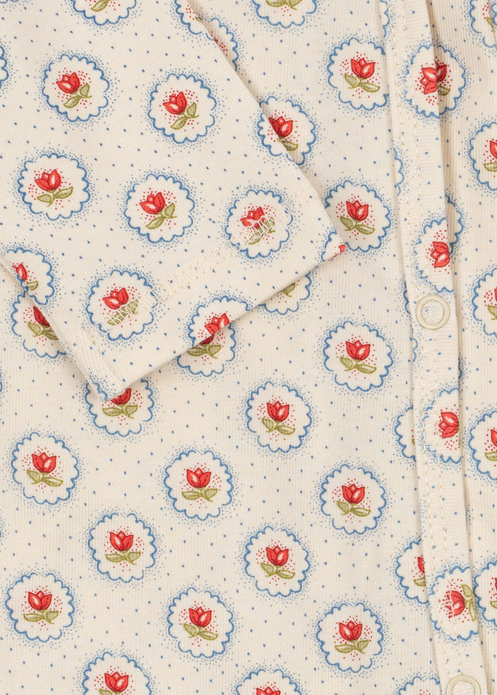 Konges Sløjd Konges Sløjd - Newborn Basic Onesie Gots - Mirage - Pearls & Swines