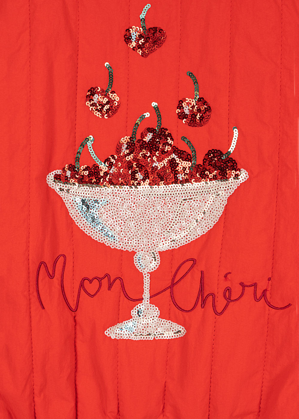 Konges Sløjd Konges Sløjd - Juno Sequin Vest - Fiery Red - Pearls & Swines