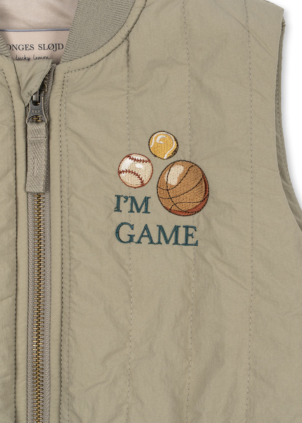 Konges Sløjd Konges Sløjd - Juno Vest - I'm Game Laurel Oak - Pearls & Swines