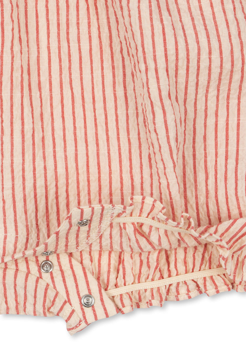 Konges Sløjd Sun Sale - Konges Sløjd - Ellie Frill Romper GOTS - Amour Stripe - Pearls & Swines