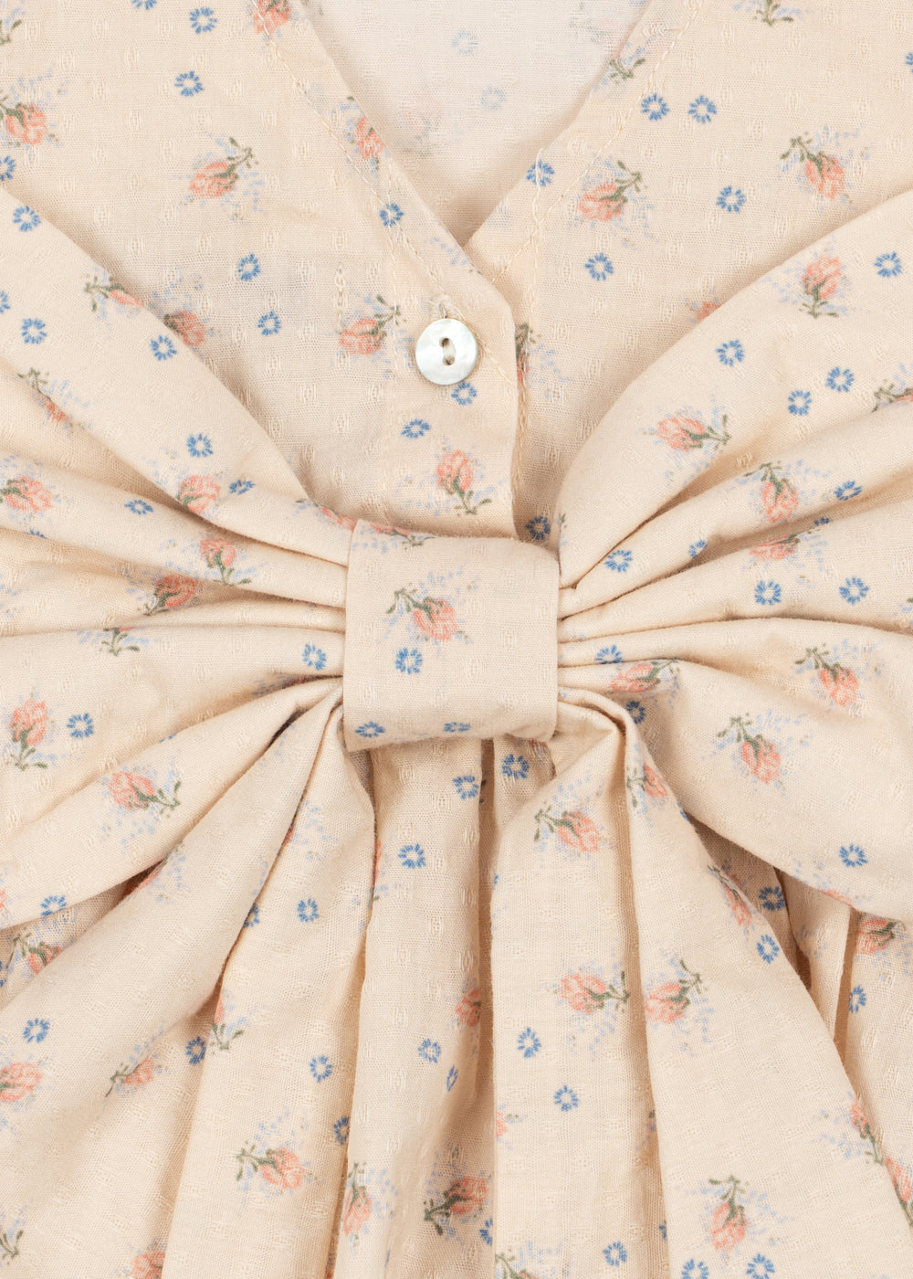 Konges Sløjd Sun Sale - Konges Sløjd - Evia Bow Dress GOTS - Brise D'ètè - Pearls & Swines