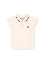 Konges Sløjd Sun Sale - Konges Sløjd - Florita Polo Shirt OCS - Antique White - Pearls & Swines