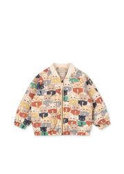 Konges Sløjd Konges Sløjd - Juno Printed Bomber Jacket - Like Cats and Dogs - Pearls & Swines