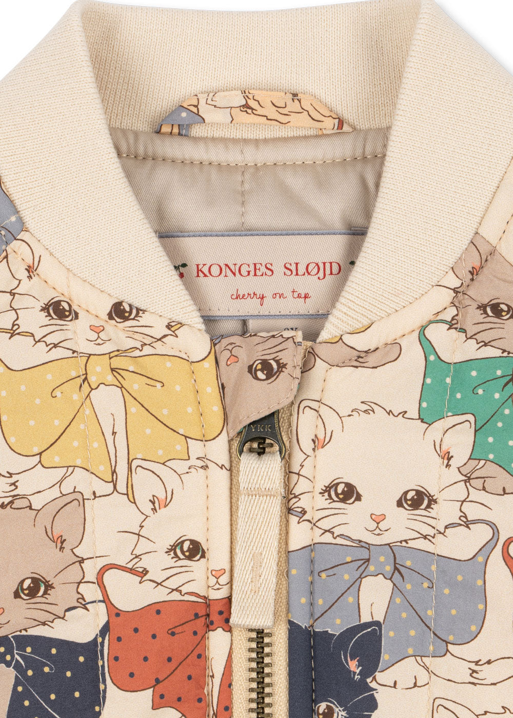 Konges Sløjd Konges Sløjd - Juno Printed Bomber Jacket - Like Cats and Dogs - Pearls & Swines