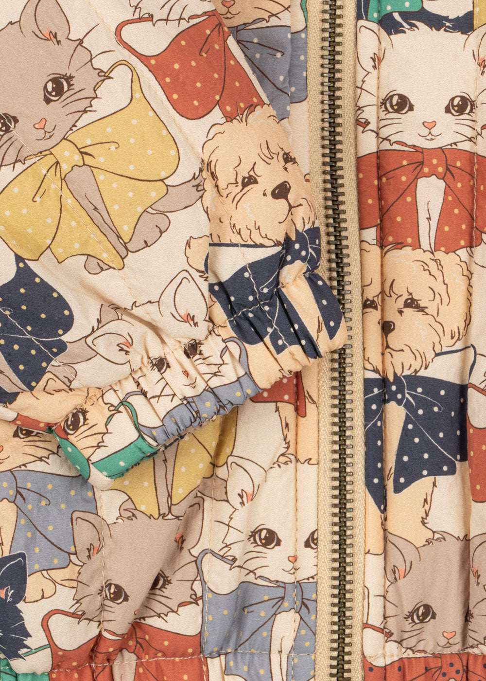 Konges Sløjd Konges Sløjd - Juno Printed Bomber Jacket - Like Cats and Dogs - Pearls & Swines
