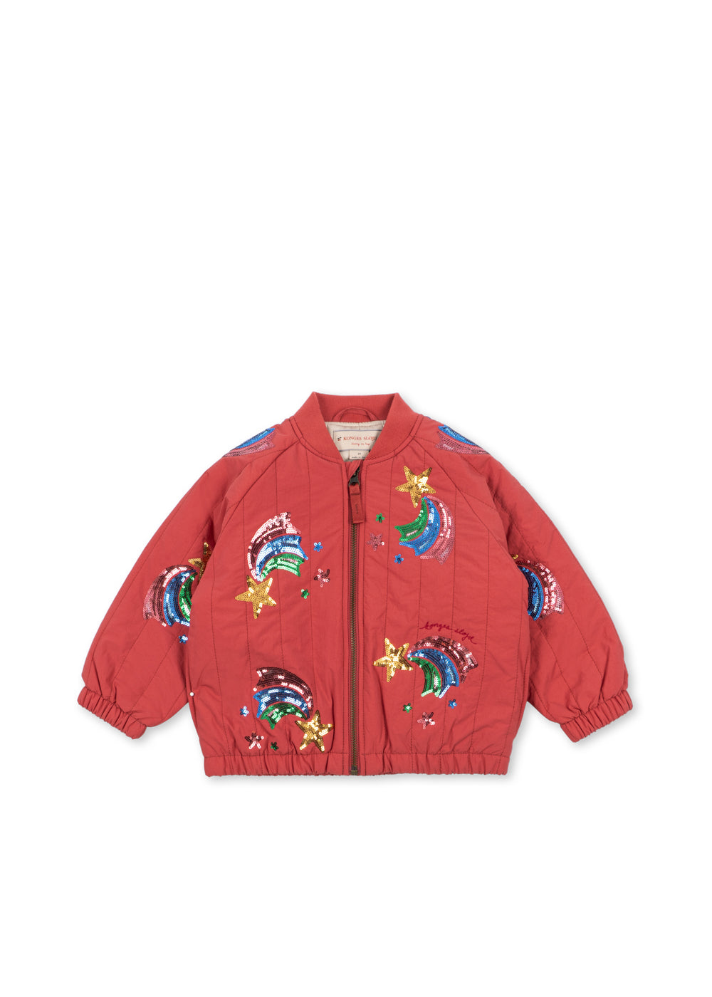Konges Sløjd Konges Sløjd - Juno Sequin Bomber Jacket - Cardinal - Pearls & Swines