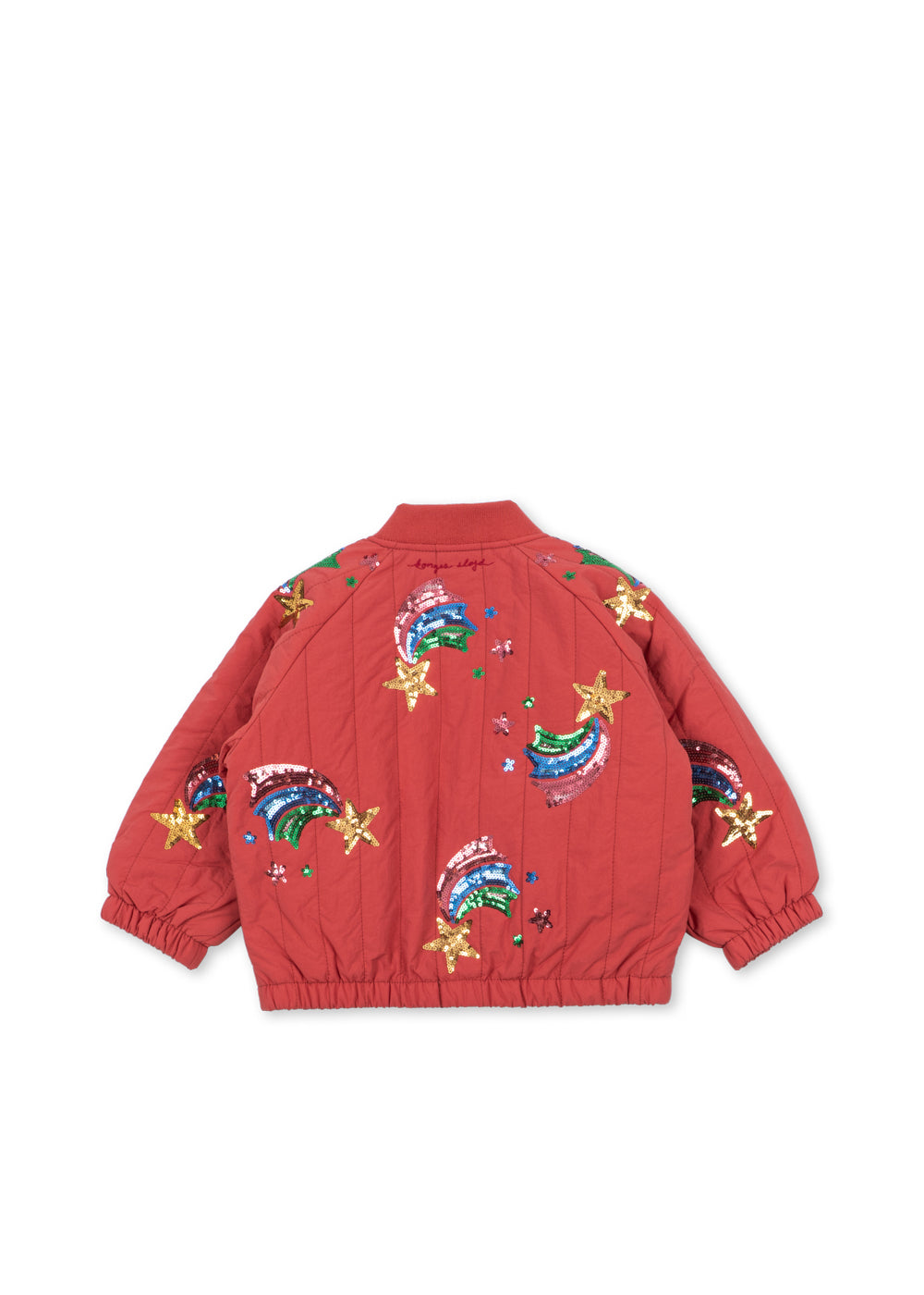 Konges Sløjd Konges Sløjd - Juno Sequin Bomber Jacket - Cardinal - Pearls & Swines