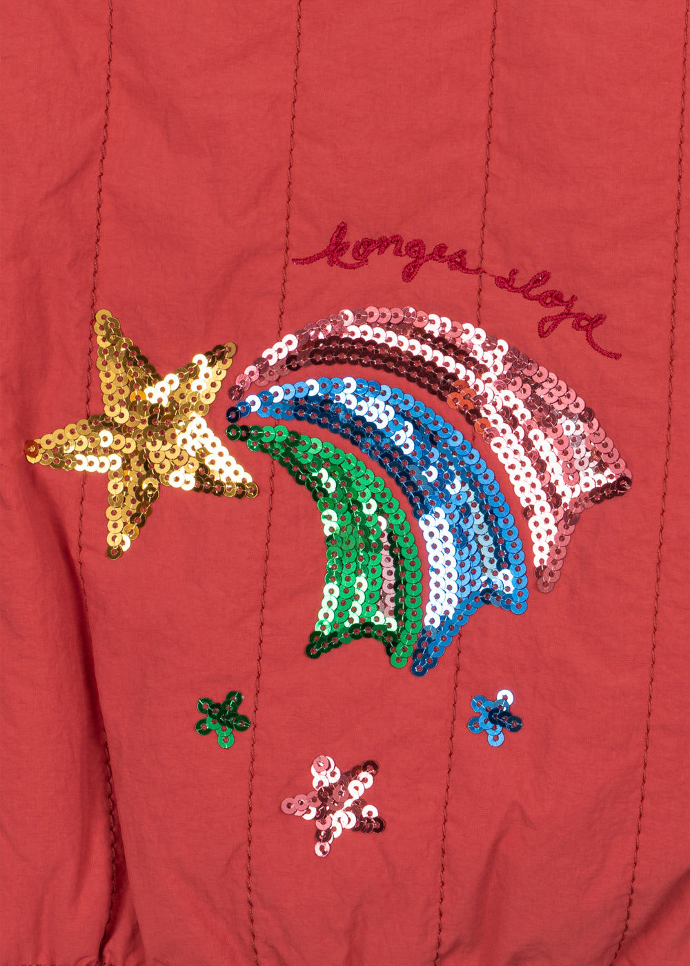 Konges Sløjd Konges Sløjd - Juno Sequin Bomber Jacket - Cardinal - Pearls & Swines