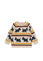 Konges Sløjd Konges Sløjd - Belou Knit Sweater - Piccolo Scottie - Pearls & Swines