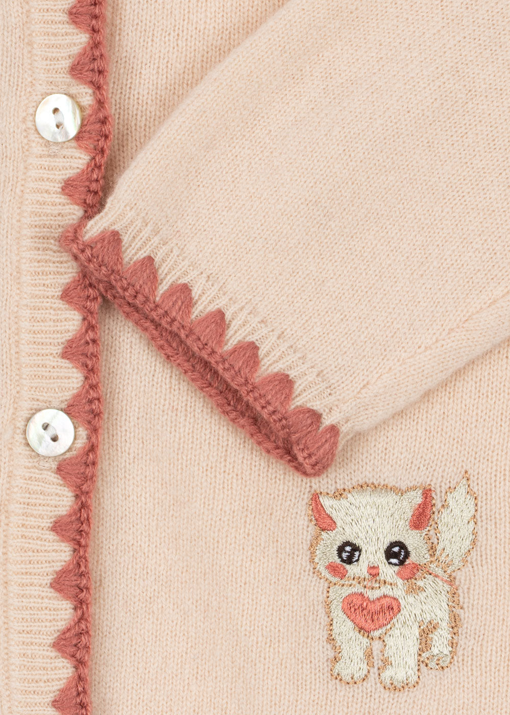 Konges Sløjd Konges Sløjd - Collette Cardigan - Rosey - Pearls & Swines