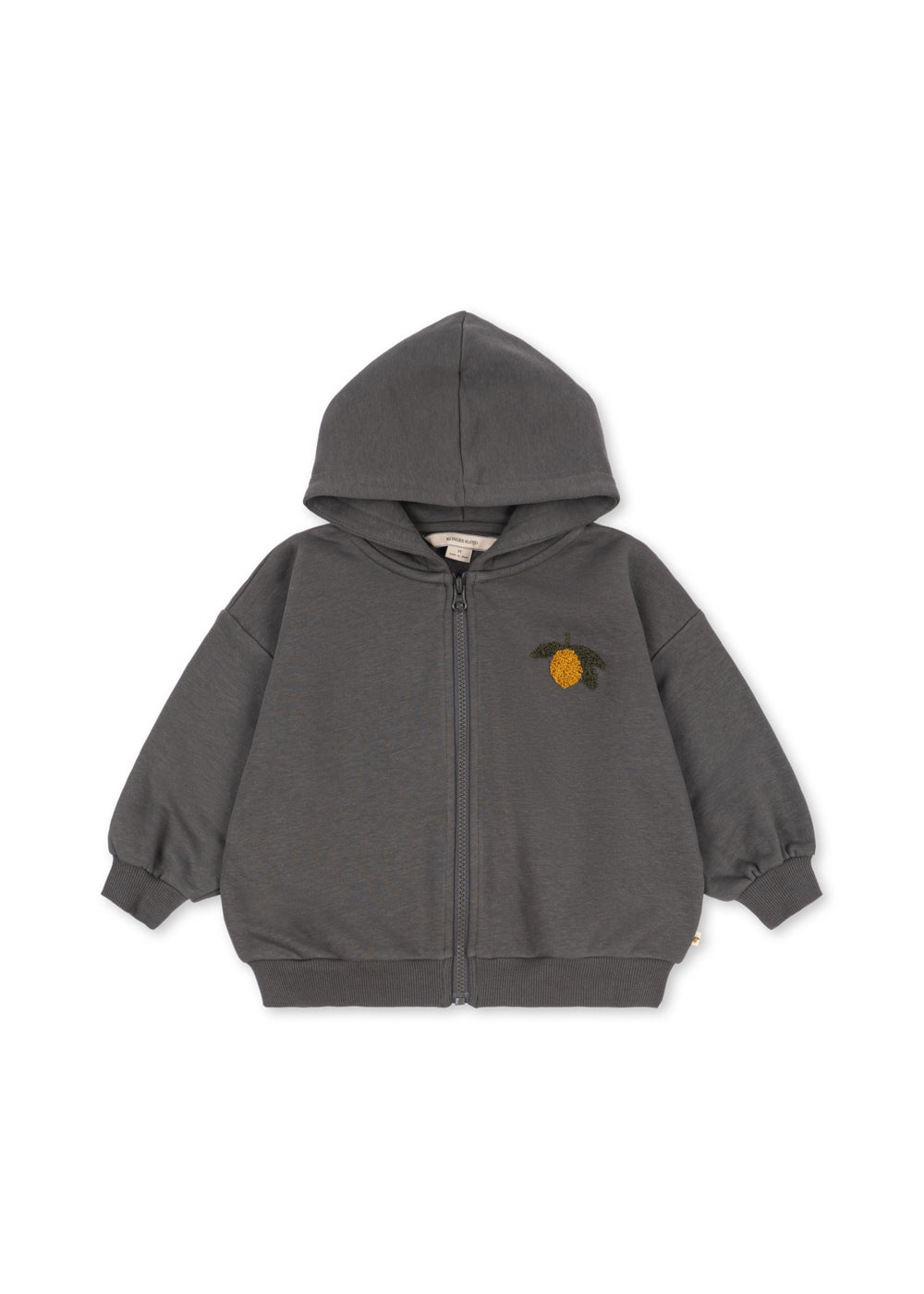 Konges Sløjd Konges Sløjd - Lou Sweat Zip Hood GOTS - Magnet - Pearls & Swines