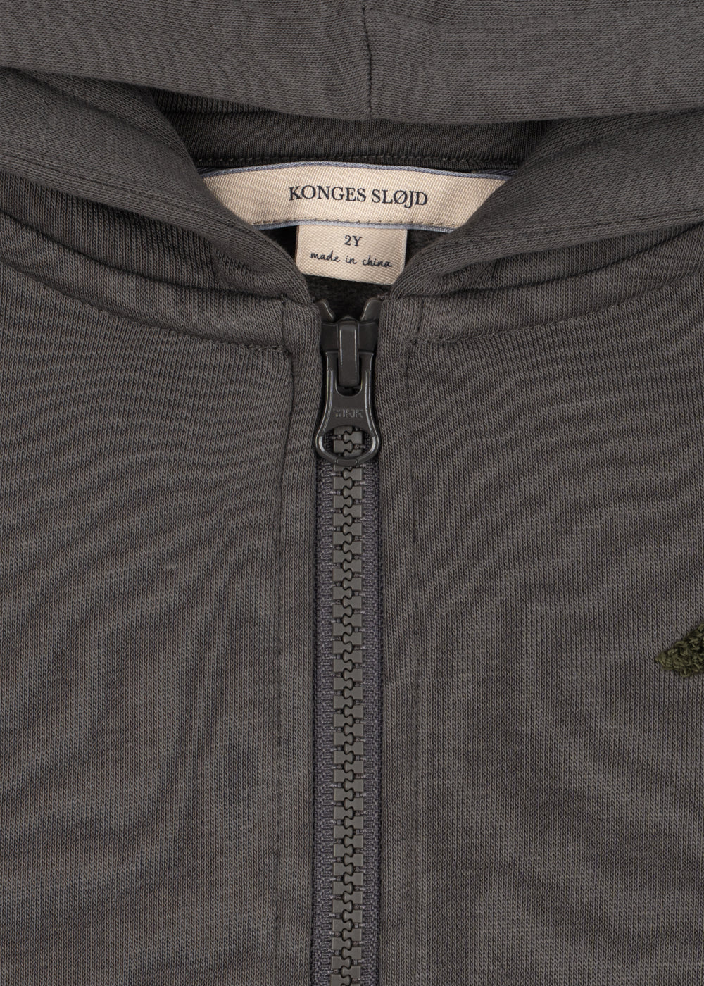 Konges Sløjd Konges Sløjd - Lou Sweat Zip Hood GOTS - Magnet - Pearls & Swines