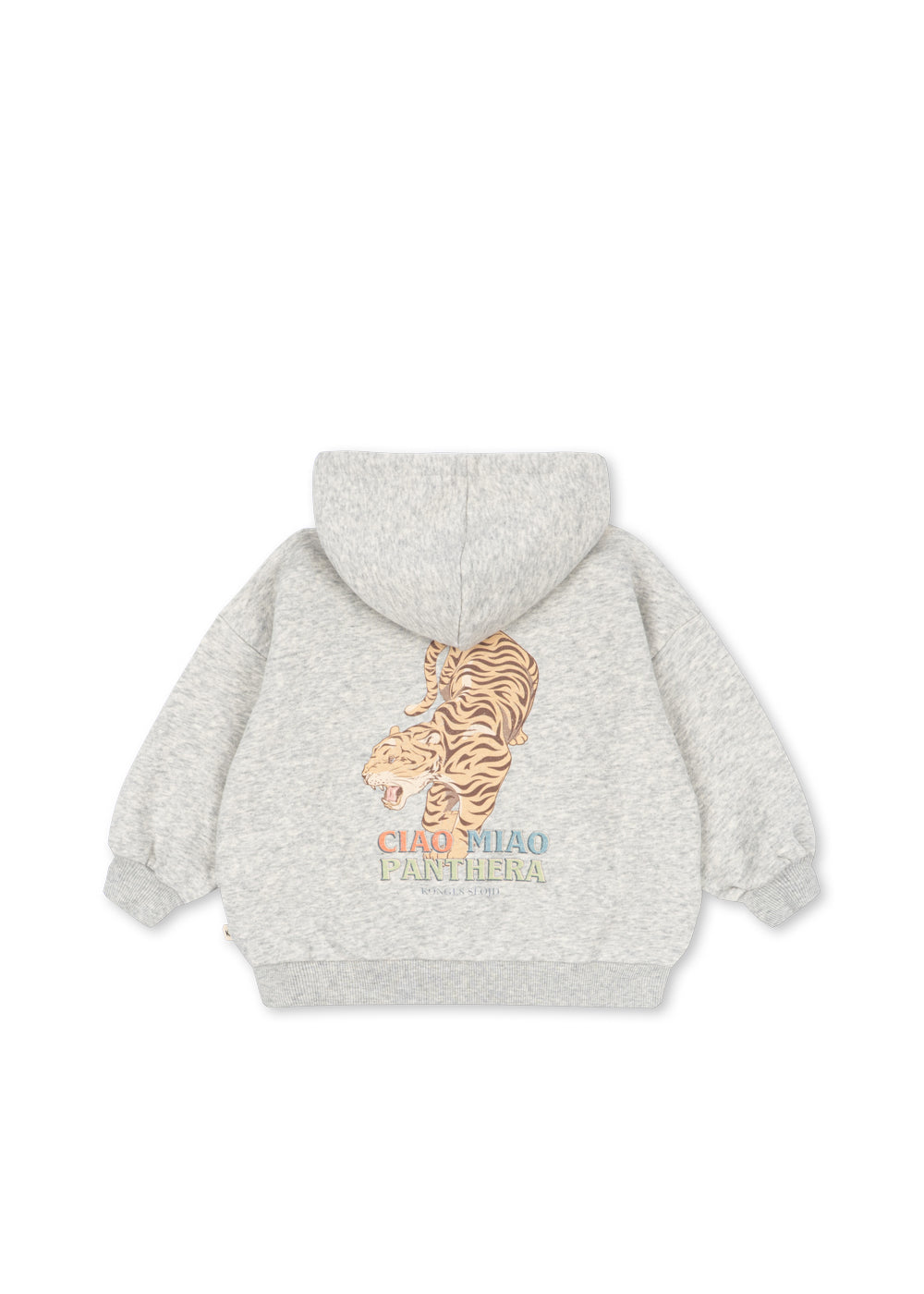 Konges Sløjd Konges Sløjd - Lou Sweat Zip Hood GOTS - Grey Melange - Pearls & Swines