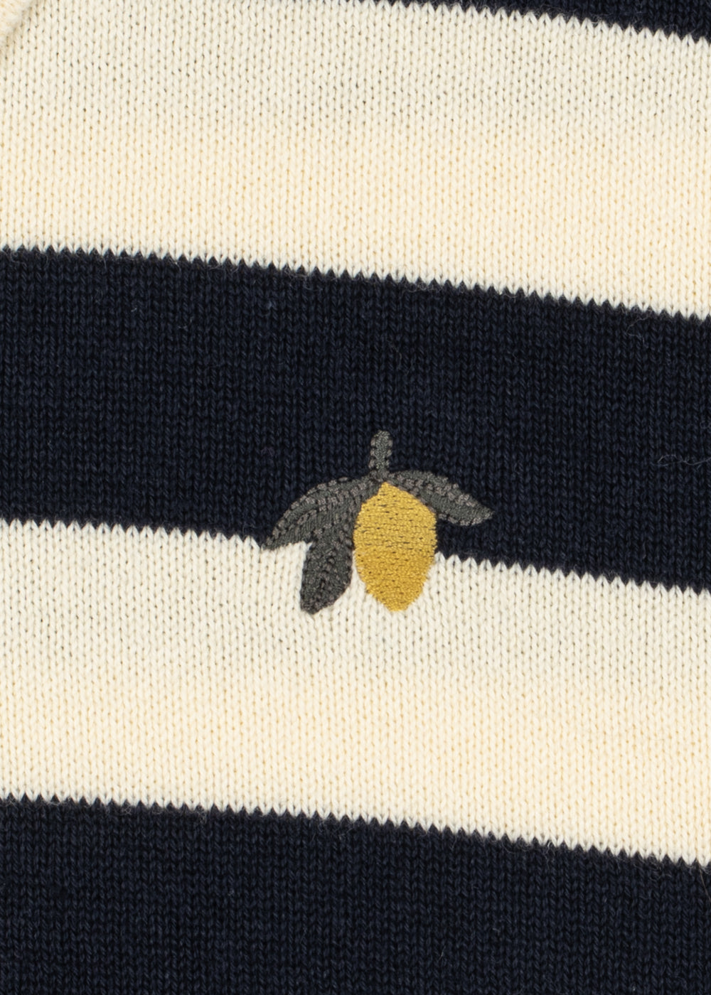 Konges Sløjd Konges Sløjd - Manis Knit Polo - Navy Stripe - Pearls & Swines