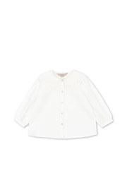 Konges Sløjd Konges Sløjd - Rilo Collar Shirt GOTS - Optic White - Pearls & Swines