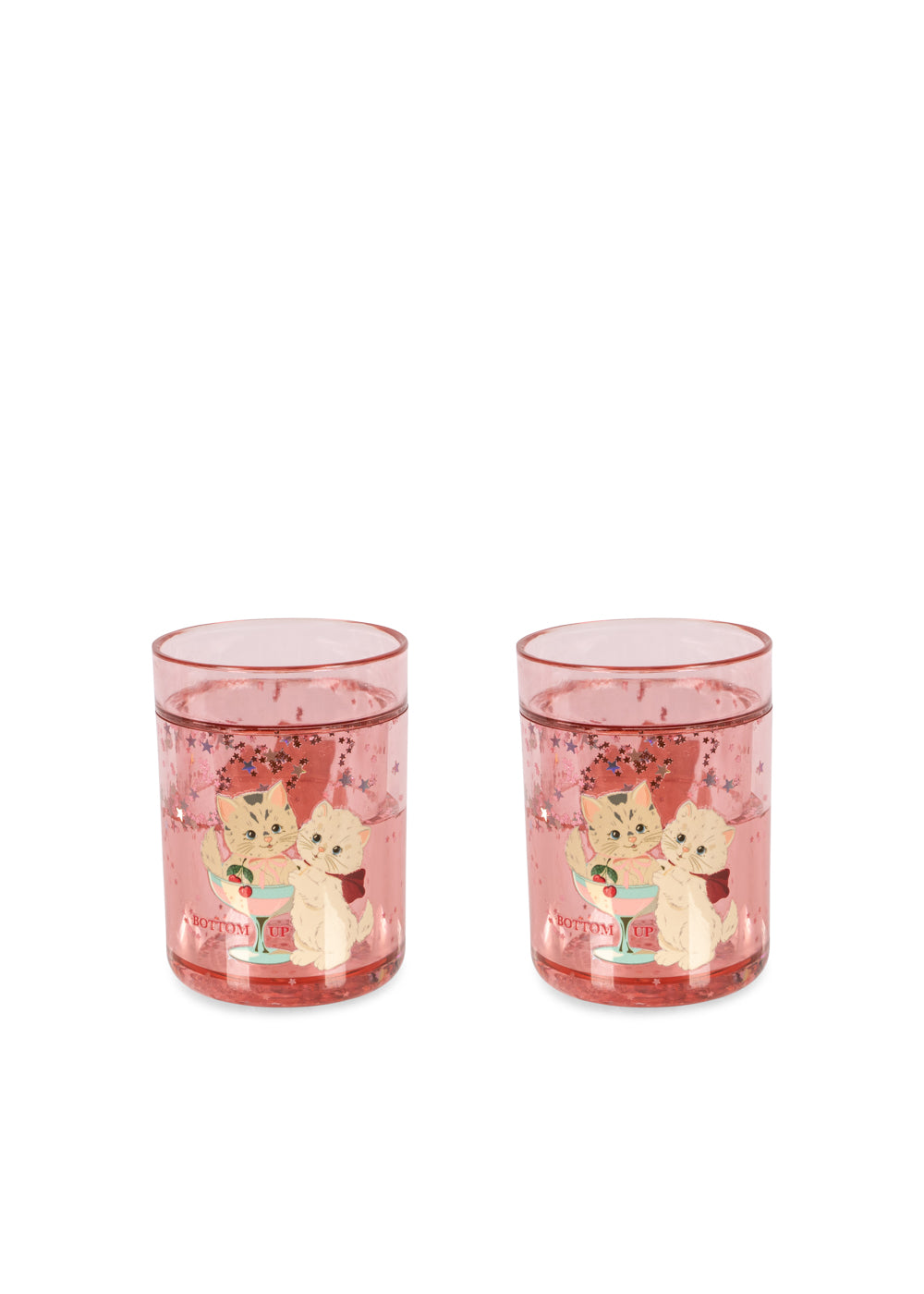 Konges Sløjd Konges Sløjd - 2 Pack Glitter Cups- Rose Cat - Pearls & Swines
