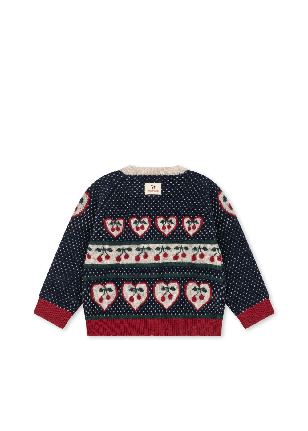 Konges Sløjd Konges Sløjd - Belou Cardigan - Cherry - Pearls & Swines
