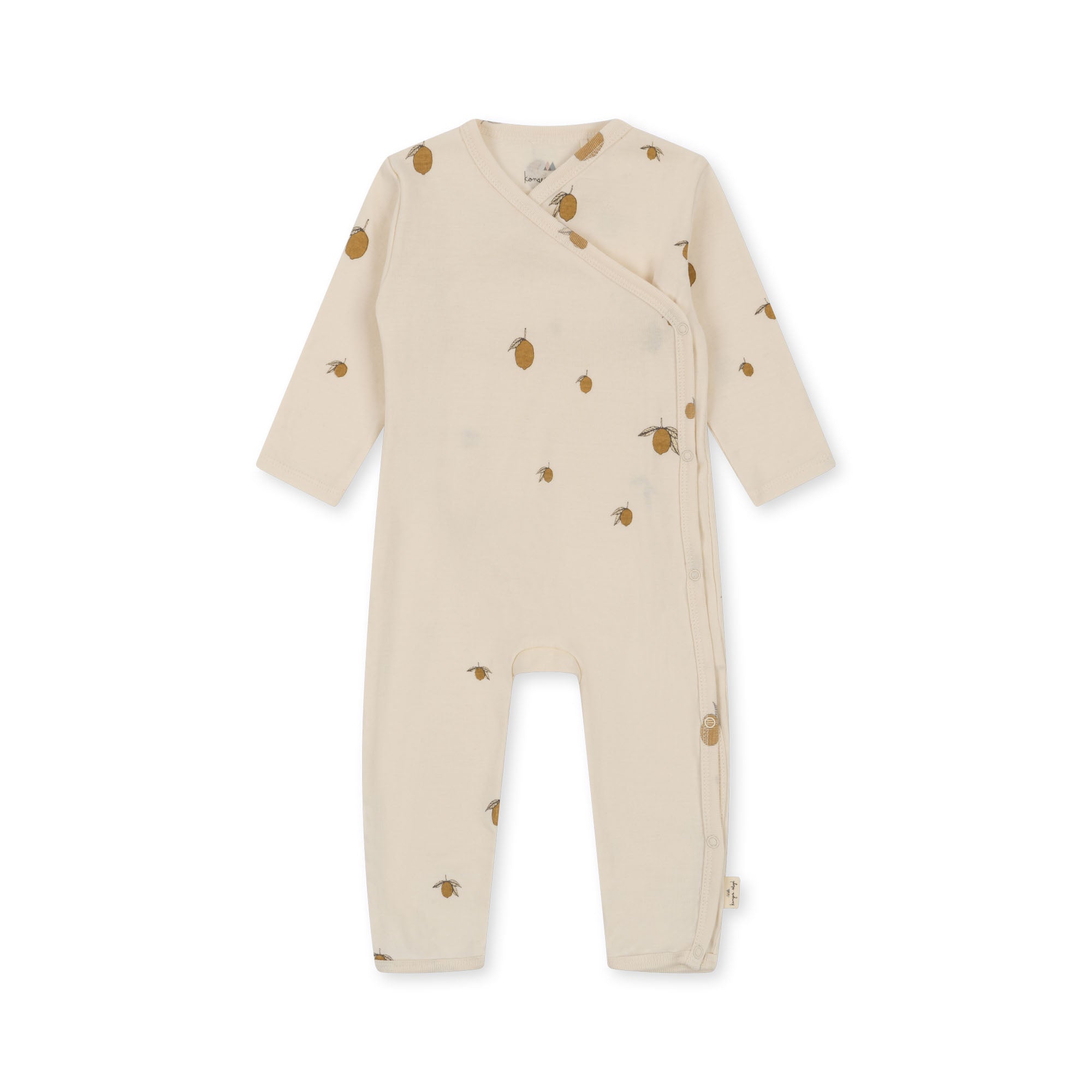 Konges Sløjd Konges Sløjd - Newborn Onesie - Lemon - Pearls & Swines