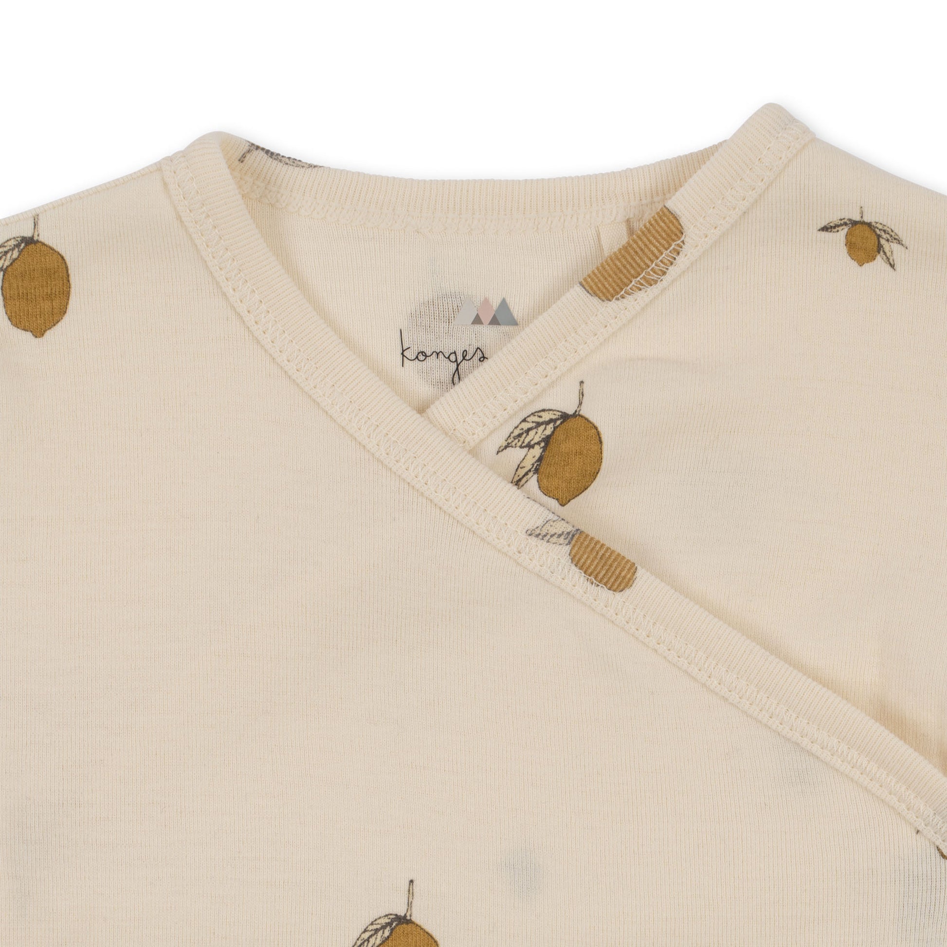 Konges Sløjd Konges Sløjd - Newborn Onesie - Lemon - Pearls & Swines