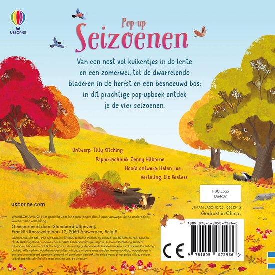 Pearls & Swines Seizoenen - Pop-Up - Kartonboek - Pearls & Swines