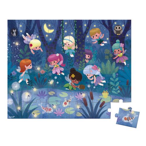 Janod - Puzzle - Fairies and Waterlilies