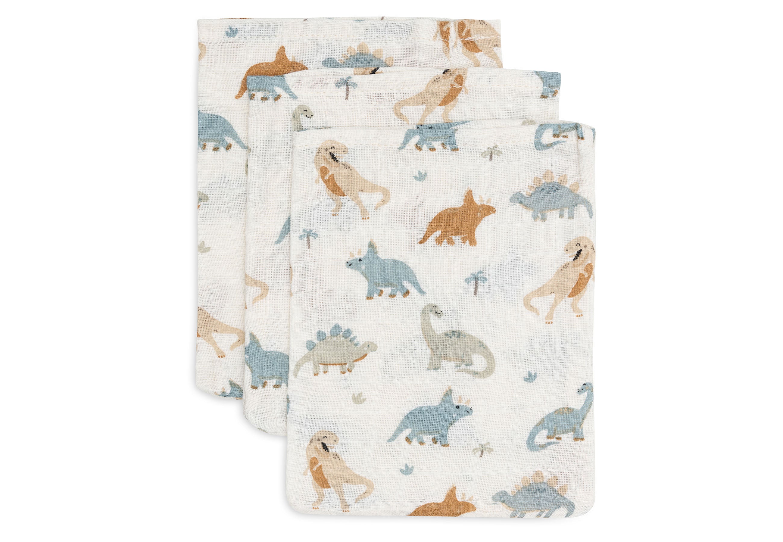 Jollein - Washcloth Muslin - Roarsome - 3 Pack