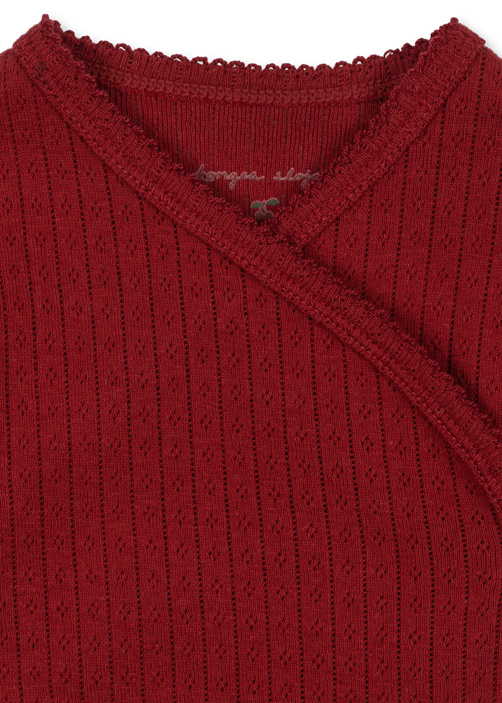 Konges Sløjd - Minnie Newborn Body GOTS - Red Dahlia