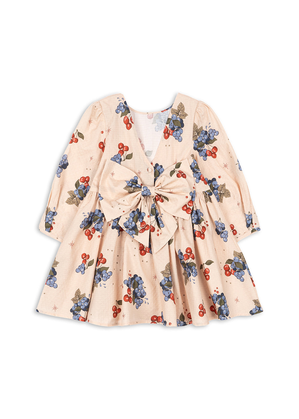 Konges Sløjd - AVI LS Bow Dress GOTS - Cremona