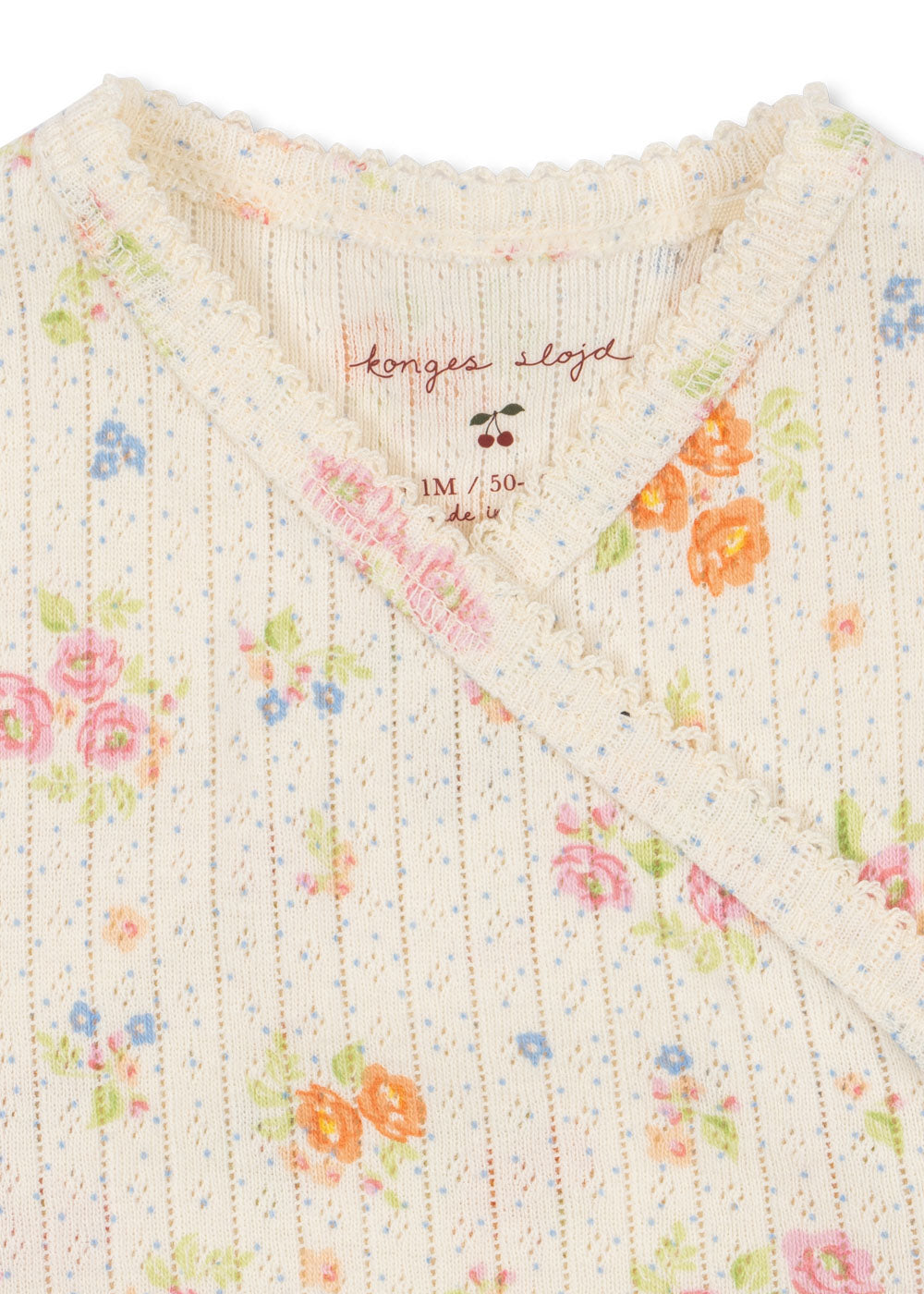 Konges Sløjd Konges Sløjd - Minnie Newborn Onesie GOTS - Nonoka - Pearls & Swines