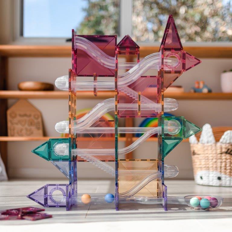 Connetix Tiles Connetix Tiles - Pastel Ball Run - Pack 106 pc - Pearls & Swines